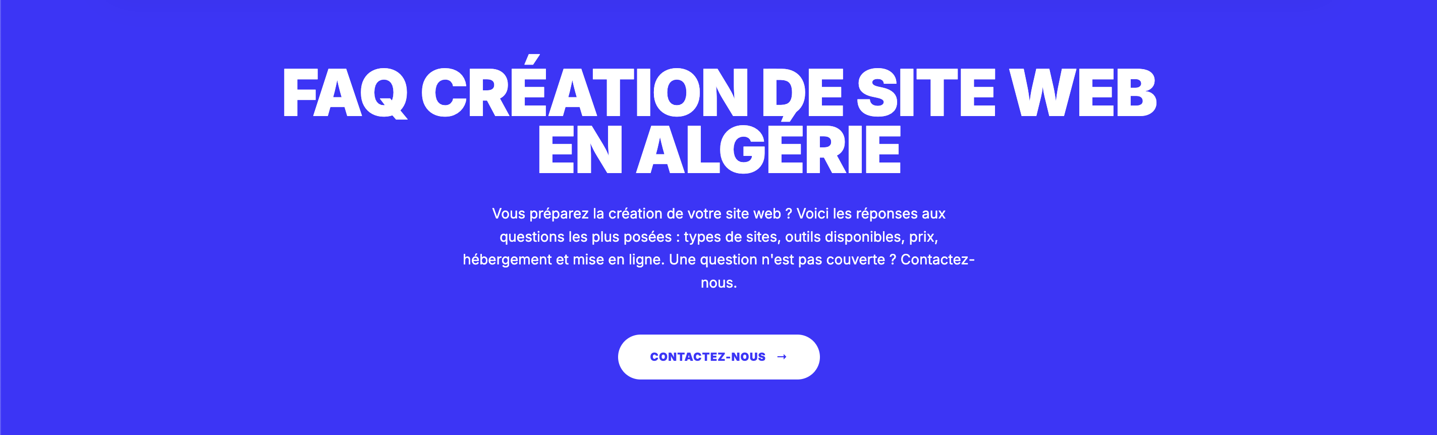 Création Site web FAQ